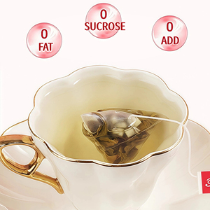 Sachet de thé triangulaire chaud ou glacé de fruits secs à la pêche de qualité supérieure Goût sucré Mélange biologique sain Thé à la saveur Oolong à la pêche - Product Image 2