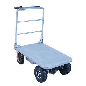 Chariot électrique de chariot à main de plate-forme pliable électrique résistante en métal en acier industriel de charge élevée - Product Image 5