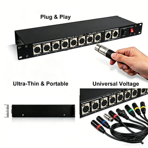Amplificateur répartiteur DMX512 8 voies pour éclairage de scène avec RDM opto-isolé, 1 entrée 8 sorties pour DJ, discothèque, fête, mariage, club, événement - Product Image 4