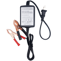 Chargeur 12V 13.6V 13.8V 14.6V 14.8V 1A 1000mA pour voiture, scooter, moto tout-terrain, cyclomoteur, pièces ATV, chargeur de batterie au plomb-acide AGM GEL Pb