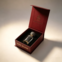 Boîte d'emballage de luxe pour flacon de parfum avec logo personnalisé, boîte cadeau rigide à fermeture magnétique pour huile essentielle et parfum