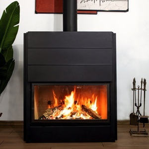 Chimenea <span class=keywords><strong>de</strong></span> Puerta Corredera para Villa, Chimenea <span class=keywords><strong>de</strong></span> <span class=keywords><strong>Leña</strong></span> Real con Inserto para Calefacción, Estilo Europeo <span class=keywords><strong>de</strong></span> Lujo, Decoración Interior para Sala <span class=keywords><strong>de</strong></span> Estar - Product Image 2