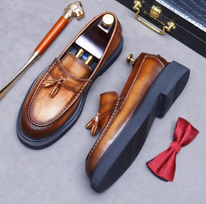 Zapatos Formales de Negocios de Lujo para Hombre, Diseño Nuevo, de Cuero Genuino, Punta Cerrada, Sin Cordones, Impermeables, Ligeros, Alta Demanda - Product Image 4