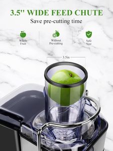 Extracteur de jus centrifuge à écran tactile LCD 5 vitesses <span class=keywords><strong>1200W</strong></span> avec une grande goulotte de 3,2 pouces pour les légumes et les fruits - Product Image 2