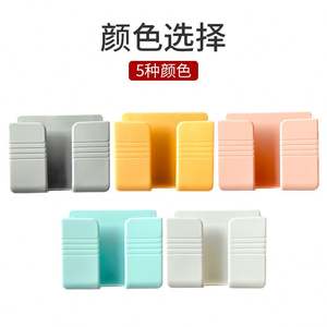 Soporte de Pared de Buena Calidad sin Perforaciones, Organizador de Cargadores para el Hogar, Soporte para Teléfono Montado en la Pared, para el Lado de la Cama o el Aire Acondicionado - Product Image 2