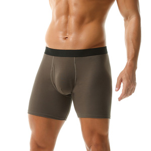 Mutandine da uomo Stretch Mid-rise personalizzate da uomo a <span class=keywords><strong>gamba</strong></span> <span class=keywords><strong>lunga</strong></span> <span class=keywords><strong>Boxer</strong></span> in cotone mutande da uomo - Product Image 3