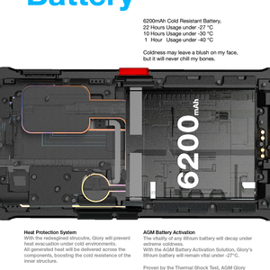 [Fábrica] AGM Glory <span class=keywords><strong>SE</strong></span> Módulo de doble antorcha Arctic Batería celular mejor teléfono inteligente Android Teléfono Inteligente 5g - Product Image 6
