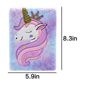 Carnet de notes en peluche A5 <span class=keywords><strong>Kawaii</strong></span> pour enfants, filles et garçons, pour écrire et dessiner, papeterie scolaire - Product Image 3