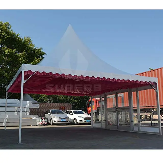 सस्ते शानदार स्टील कार शो चर्च तम्बू टेंट और कार पार्किंग के लिए रंगों के साथ कम कीमत