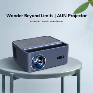 <span class=keywords><strong>Projecteur</strong></span> intelligent AUN A45 Pro 1080P Full HD Android TV OS, projecteurs de cinéma maison portables, vidéo 4K, <span class=keywords><strong>projecteur</strong></span> LED pour entreprise - Product Image 3