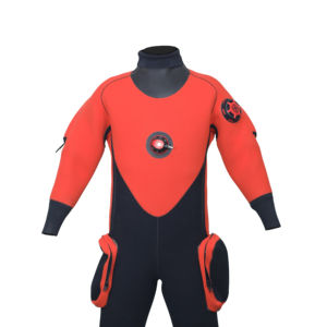 गर्म बिक्री लाल नियोप्रोन वाटरप्रूफ ड्रिसूट मल्टी पॉकेट एयर वाल्व ड्राई सूट कानायक सूखे सूट कानायक सूखा सूट - Product Image 1