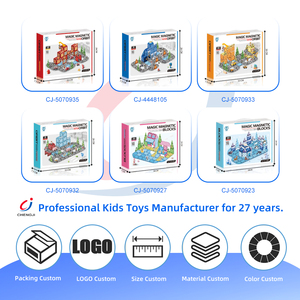 Blocchi Magnetici Educativi Chengji, Tema Spaziale e Ingegneria, Set da 92 Pezzi per Costruzioni Urbane - Product Image 4