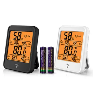 Thermometer Hygrometer Temperature Humidity Wireless Digital Household Time Display