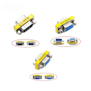 DB9 9Pin DB25 25Pin DB15 15Pin VGA Nam Sang Nam/Nữ Sang Nữ/Nam Sang Nữ Bộ Chuyển Đổi Giới Tính Mini Đầu Nối RS232