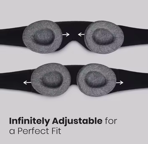 Masque 3D pour <span class=keywords><strong>les</strong></span> yeux JWeave, masque oculaire réglable bloquant la lumière, coussinets oculaires détachables, masque de sommeil confortable, quatre saisons - Product Image 6