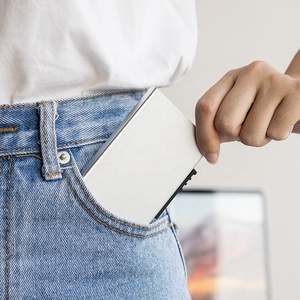 TILONSTAR TWM107, superventas, tarjetero de aluminio antirrobo para hombre, tarjetero de identificación de crédito emergente con función de bloqueo RFID - Product Image 5