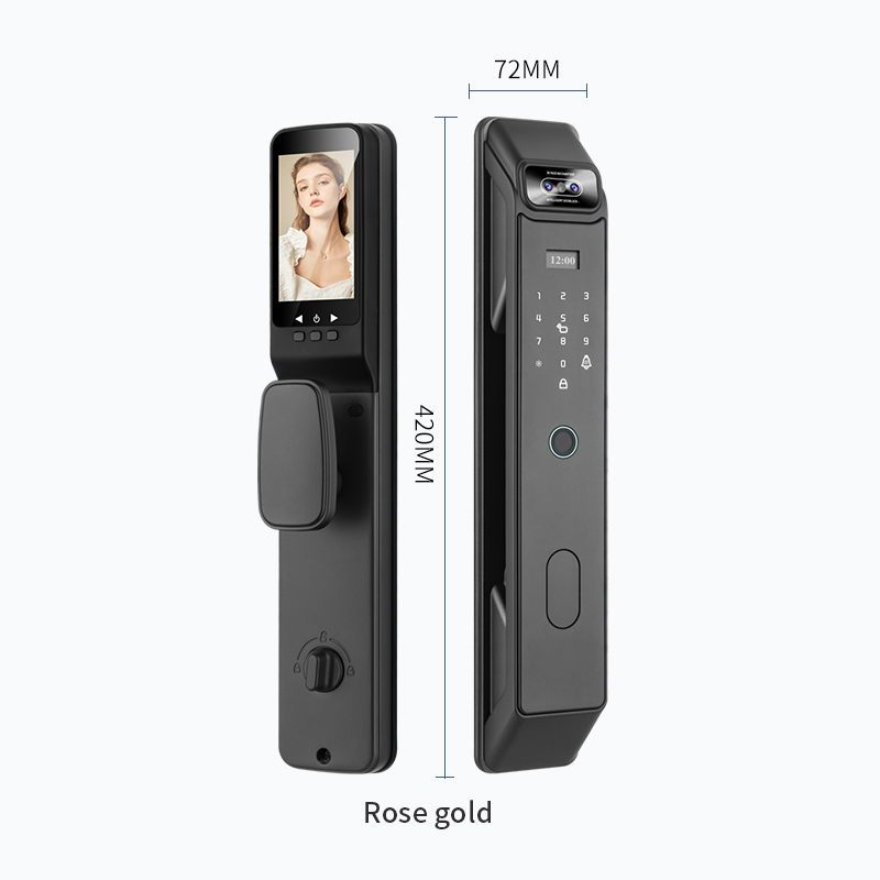 Fully Automatic AI Dual Screen Dual Camera Dual Electric Palm Vein Door Entry Intelligent Fingerprint Facial Lock Smart Locks · image 2