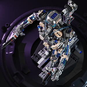 Robot Building <b>Blocks</b> Figurine Assembly Model 13091 Skull Mech With Lighting Technology For Teenagers 7 14 Years Old - Product Image 2