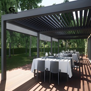 Auvent moderne de luxe Gazebos de jardin en aluminium Toit en métal imperméable Gazebo et Pergola en aluminium 3x3 3x4 <span class=keywords><strong>6x3</strong></span> Gazebo extérieur - Product Image 4