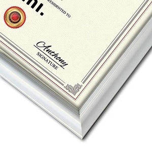 Hot bán A4 khung gỗ yếu tố cần thiết Trắng Giấy chứng nhận bằng tốt nghiệp hình ảnh khung ảnh cho tường treo Tabletop chứng nhận - Product Image 5