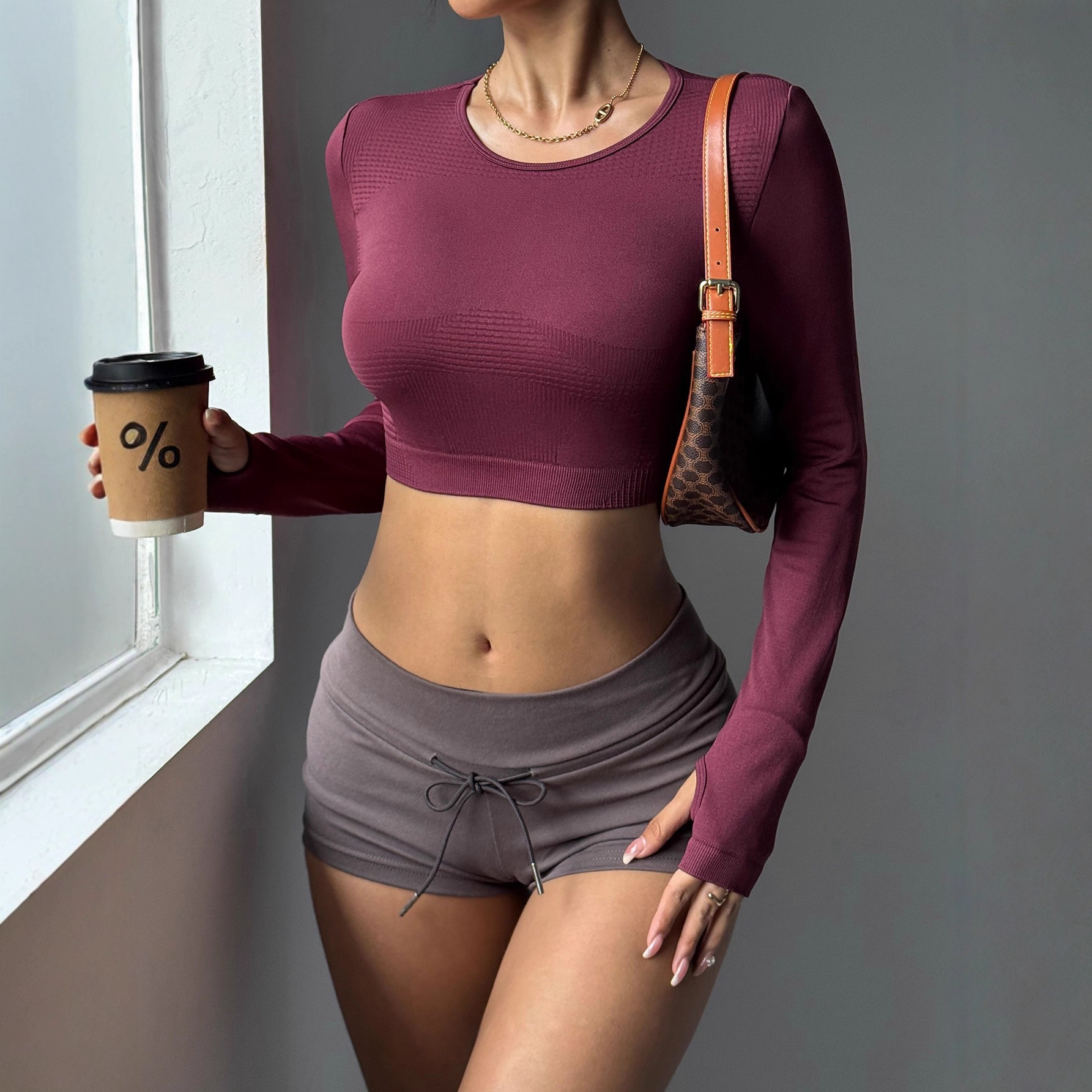 Under Lulu Custom Autumn Winter Euro-American Long-sleeved Yoga Top Women Quick-drying Slim-fit Slimming for Breathable Running