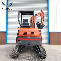 Excavatrice sur chenilles de 4 tonnes homologuée NIMBUS CE EPA EuroV ISO, à double vitesse, avec moteur dissimulé, pour utilisation agricole