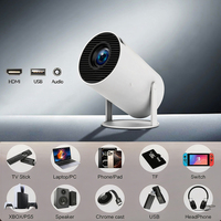 Mini Proyector de Video HY300/HY300 Pro con Pantalla Inteligente Full HD, Sistema de Proyección Inalámbrica Wifi, Proyector de Video LED Portátil para el Hogar