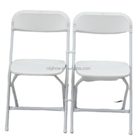 Chaise pliante en plastique noir moderne et simple, légère et portable, pour extérieur, stade et concert – Vente en gros usine