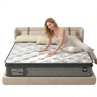 Matelas compressé sous vide 10 pouces, matelas à ressorts 7 zones, matelas de sommeil, lit, colchones, matelas