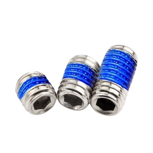 Chống ăn mòn Hex ổ cắm đặt vít cup điểm <span class=keywords><strong>Grub</strong></span> vít với pre-áp dụng màu xanh threadlocker thép không gỉ <span class=keywords><strong>Grub</strong></span> vít - Product Image 2