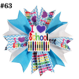 Nouvelle mode 4.5 ''pointes de cheveux livre d'arc de cheveux Apple <span class=keywords><strong>Libary</strong></span> bookver arc de cheveux pour enseignant accessoires de cheveux - Product Image 5