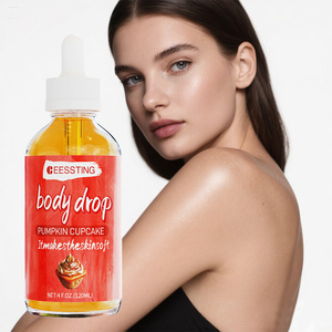 Logo personnalisé à base de plantes eau douce nourrissante hydratation profonde éclaircissant soins de la peau Massage corps citrouille Cupcake gouttes d'huile - Product Image 1