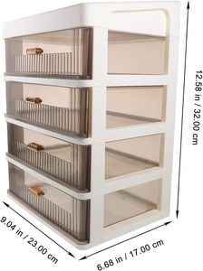 Luxury Cosmetics Desk Storage Box PP Material Rectangle Desktop Dust-proof <b>Rack</b> Lipstick Skin Care Mask Cross-Border <b>Plastic</b> - Product Image 2