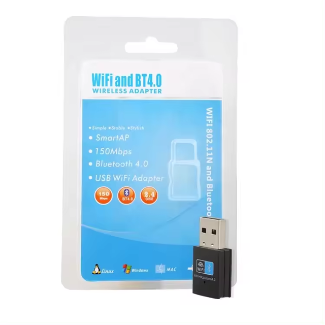 HG 2 in 1 2.4G Bluetooth BT4.2 Dongle Network Card RTL8723DU Wifi Adapter for Desktop Laptop PC