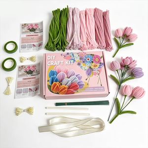Kit de Décoration Créative DIY : Tiges Torsadées Colorées en Fil de Fer pour Artisanat, Barres en Laine Moelleuse pour Projets Imaginatifs - Product Image 4