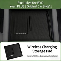 Nouveau tapis de charge sans fil en plastique pour BYD Yuan PLUS 2025, antidérapant, anti-poussière, chargeur de voiture, kit d'intérieur