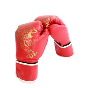 Guantes de boxeo de entrenamiento de boxeo profesional Diseño personalizado Cuero de PU Logotipo personalizado Guantes de boxeo de tamaño personalizado - Product Image 1