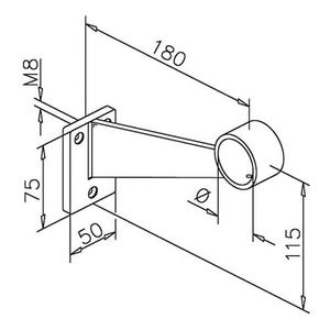 ชุดรางวางเท้าสแตนเลสสตีลบาร์ทองเหลืองสำเร็จ,ขายึด - Product Image 5