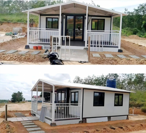 Casa Contenedor Expandible Prefabricada de Alta Calidad de 20 pies/40 pies, Apartamento/Villa/Hotel de 2-4 Dormitorios, Panel Sándwich de Acero - Product Image 2