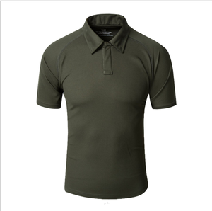 T-shirt tactique camouflage d'extérieur à manches courtes avec passant pour lunettes, poche zippée sur les manches, et fermeture auto-agrippante – Idéal pour le combat et le cosplay - Product Image 3