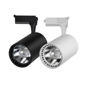10W 20W 30W 40W yüksek lümen LED parça Spot ışık 2/3/4 teller monte Spot COB LED ray lambası ticari aydınlatma için