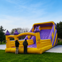 Douerfei - Château gonflable commercial Mickey Mouse et Donald Duck avec toboggan, en PVC écologique, capacité 300 kg, pour 5 à 15 personnes