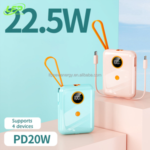 ธนาคารพลังงานขนา<span class=keywords><strong>ด</strong></span>เล็กแบบพกพา10000<span class=keywords><strong>มิ</strong></span>ลลิแอมป์<span class=keywords><strong>ต</strong></span>่อชั่วโมง20วั<span class=keywords><strong>ต</strong></span><span class=keywords><strong>ต</strong></span>์ + 22.5วั<span class=keywords><strong>ต</strong></span><span class=keywords><strong>ต</strong></span>์ PD + QC ชาร์จเร็ว USB Type-C ใน<span class=keywords><strong>ต</strong></span>ัวสายเคเบิลกันน้ำ4ปลั๊ก - Product Image 2