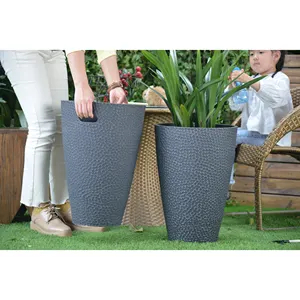 Greenship manufacturer Tall plastic indoor outdoor decorative plant flower pot