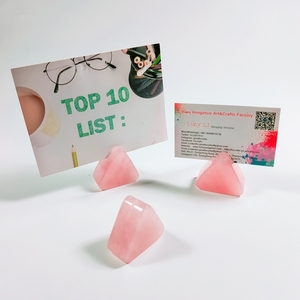 Cristales de bricolaje que venden tarjetero de Cuarzo Rosa, Tarjetero con varios colores en stock - Product Image 2