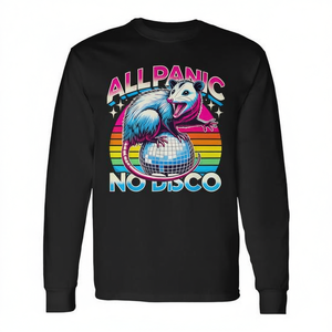 T-shirt All Panic No Disco Opossum a maniche lunghe per adulti taglia piccola - Product Image 2