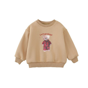 I bambini Delle Ragazze Dei Vestiti Autunno Inverno Calore Morbido Sport Sveglia Casuale A Maniche Lunghe In Pile Felpa - Product Image 1