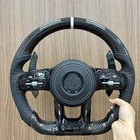 Volant en fibre de carbone amélioré pour Mercedes Benz B E G GLA CLA GLC GLS GLE Classe C W205 W206 W213 W214 W222 W223 X247 C257