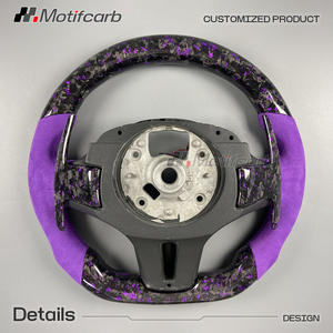 Volante de Fibra de Carbono Forjado Personalizado en Color Morado para BMW M340i M440i M550i G20 G21 G22 G30 G31 X3 X4 X5 X6 X7 M2 M3 M4 2017-2026 - Product Image 6
