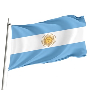 Los fabricantes venden <span class=keywords><strong>3</strong></span>*5ft100% poliéster colores brillantes que no se desvanecen fácilmente en interiores y exteriores bandera <span class=keywords><strong>argentina</strong></span> duradera - Product Image 1